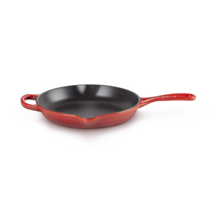 Le Creuset Signature Cerise Cast Iron Skillet with Metal Handle 23cm